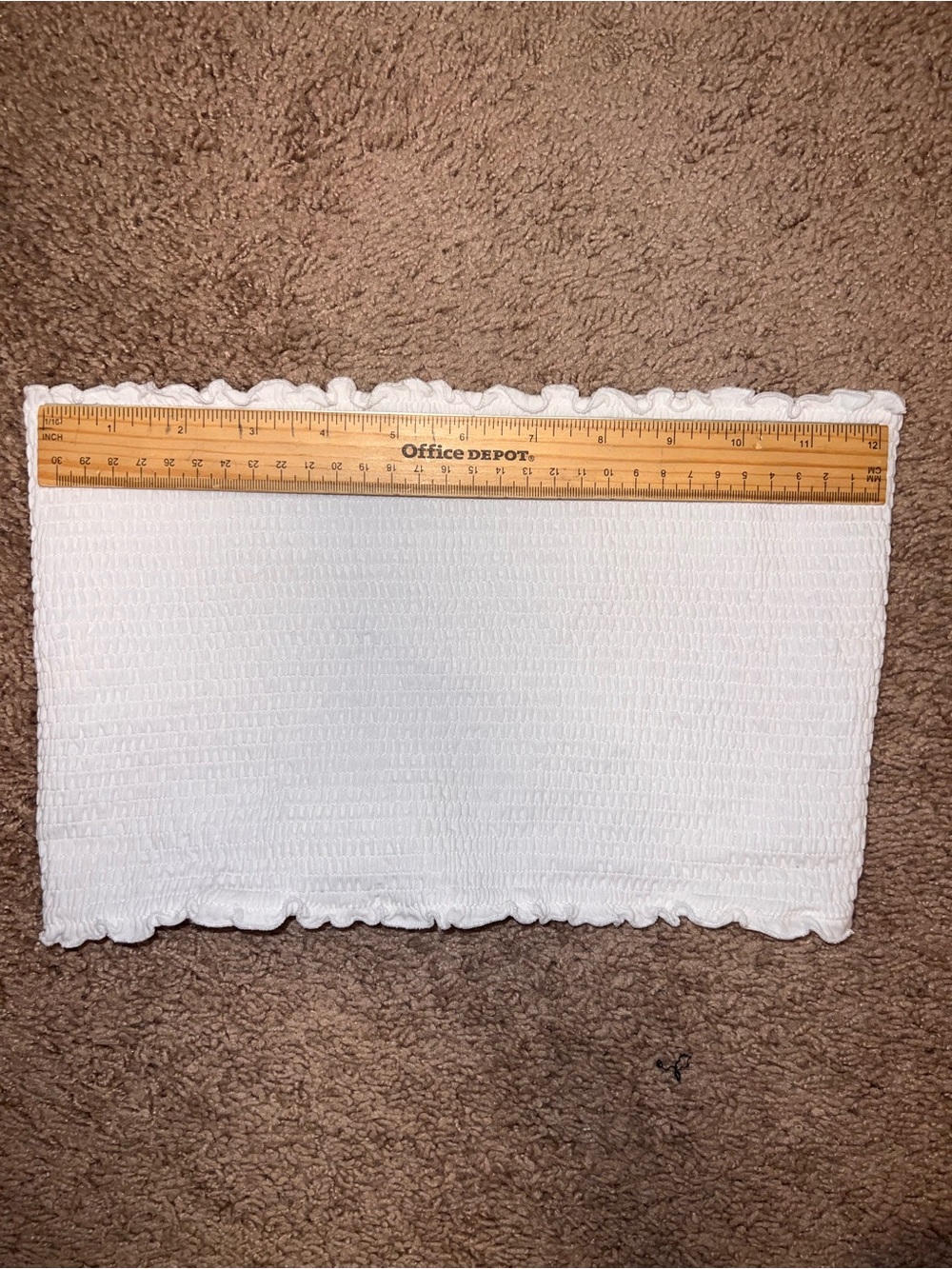 Pink white smocked tub top